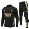 Real Madrid Training Huppari 2024-25 Neljännes Zip Musta - Miesten